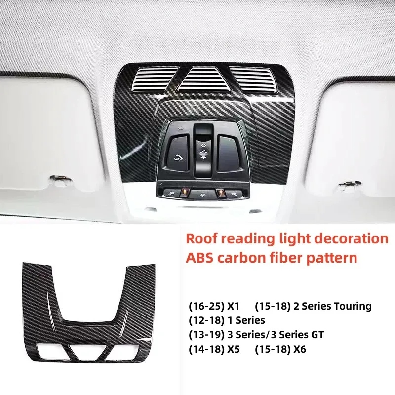 Car Accessories For BMW 1 2 3 4 Series X1 X2 X5 X6 F20 F22 F45 F30 F31 F48 F15 ABS Interior Reading Light Roof Lamp Panel Cover