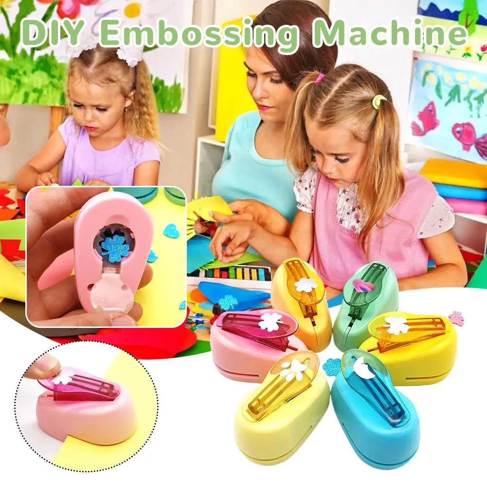 Small Flower Embossing Tools Mini Paper Punch Set For DIY Crafts Kids Adults Create Perfect Flower Shapes For Scrapbooking Cards