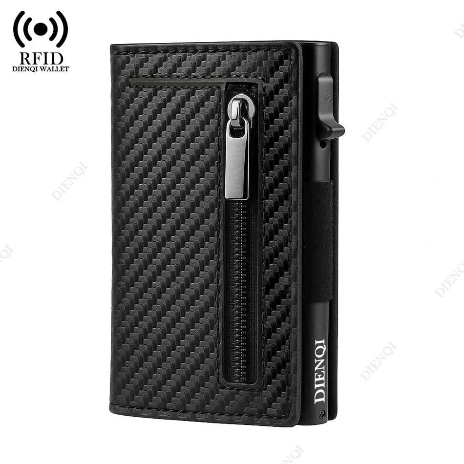 Magnetic Credit Card Holder Men Wallet Money Clip Luxury Anti Theft Minimalist Wallet Money Bag Bank Cardholder Case Mini Vallet
