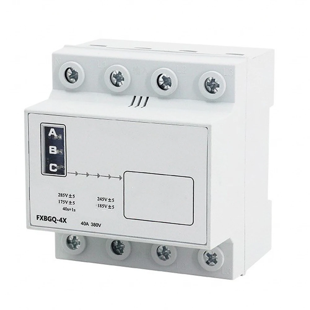 Three Phase Voltage Protector with Auto For Reset and Phase Loss Detection Flame Retardant Housing for Commercial Power Systems