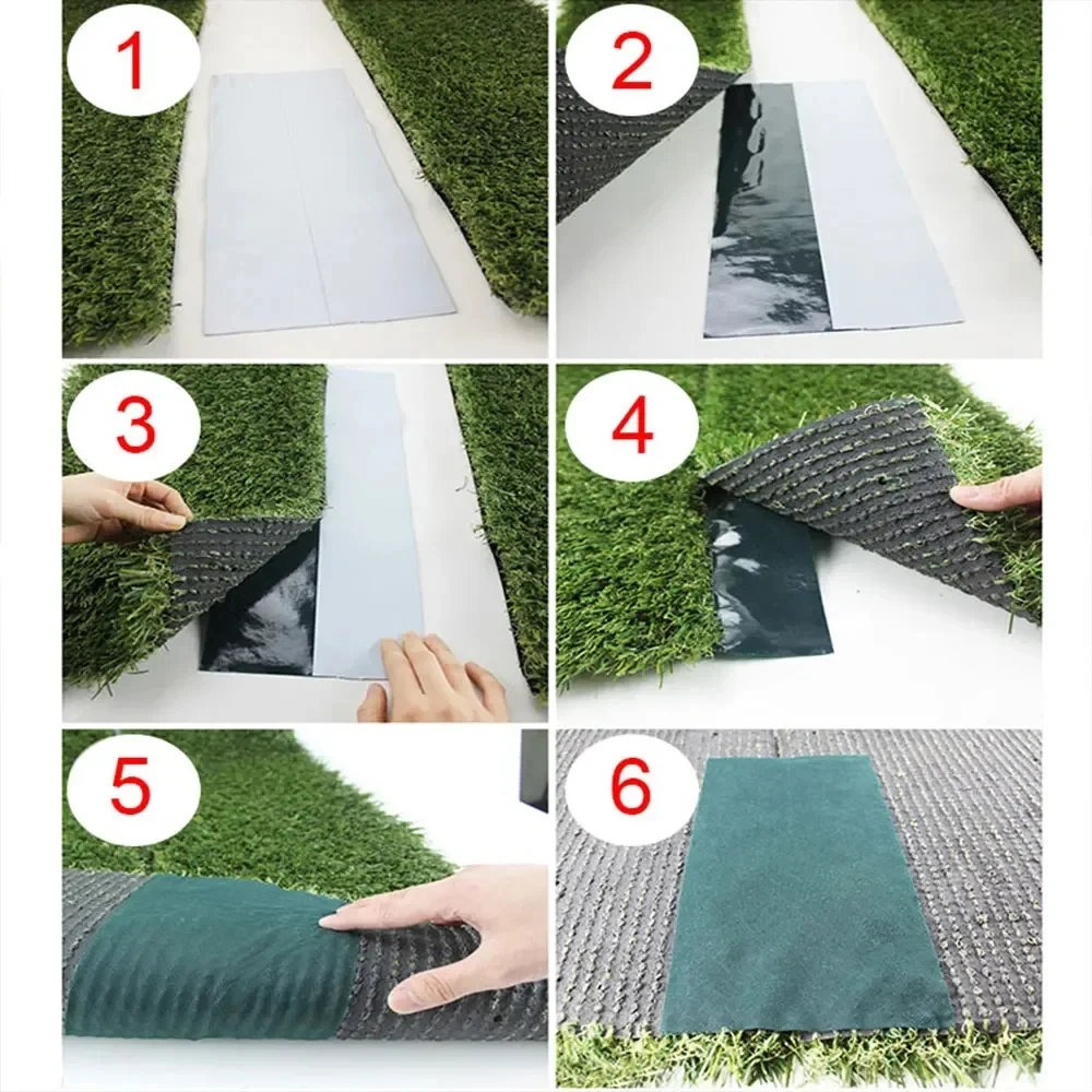 10M Artificial Turf Bonding Cloth Glue Free Lawn Green Tape Garden Self Adhesive Joinin Grass Carpet Jointing Garden Decoration