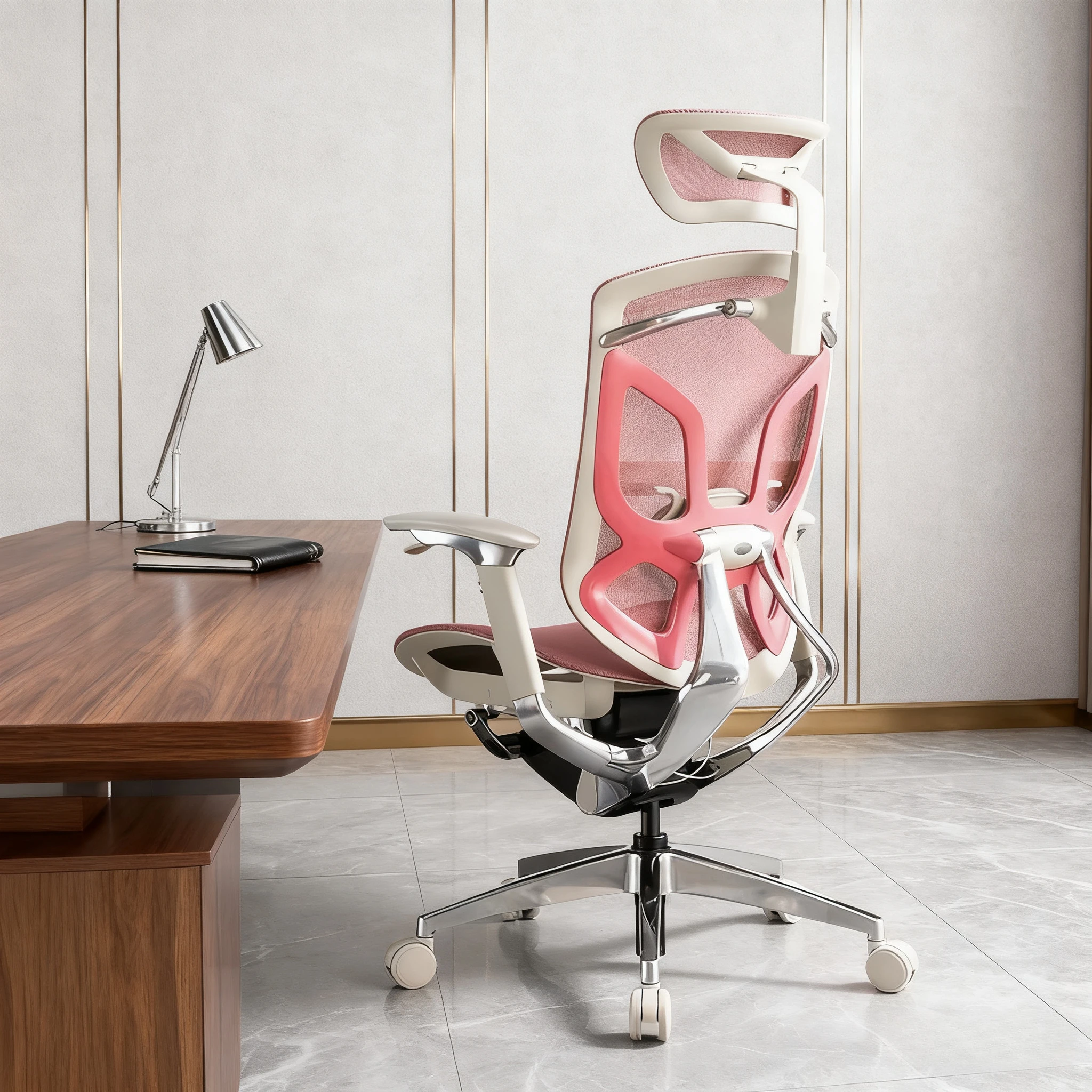 Ergonomic Luxury Chair Modern Nordic Adult Rotating Footrest Office Armchair Computer Executive Cute Cadeira Gamer Furniture