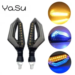 2Pcs Motorcycle Signals Light LED Running Flowing Water Steering Lamp 12V Flasher Lndicator Blinker Motorcycle Accessories