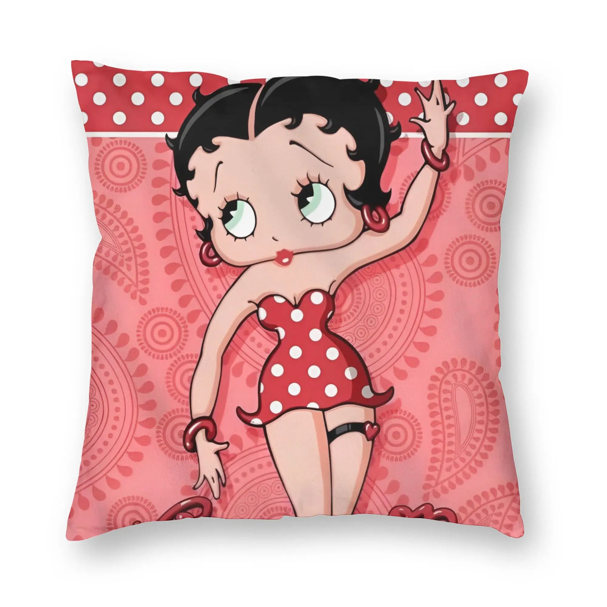 Cute B-bettys BoopS Luxury  Pillowcase Soft Fabric Cushion Cover Decorative  Throw Pillow Case Cover Home Square 45*45cm