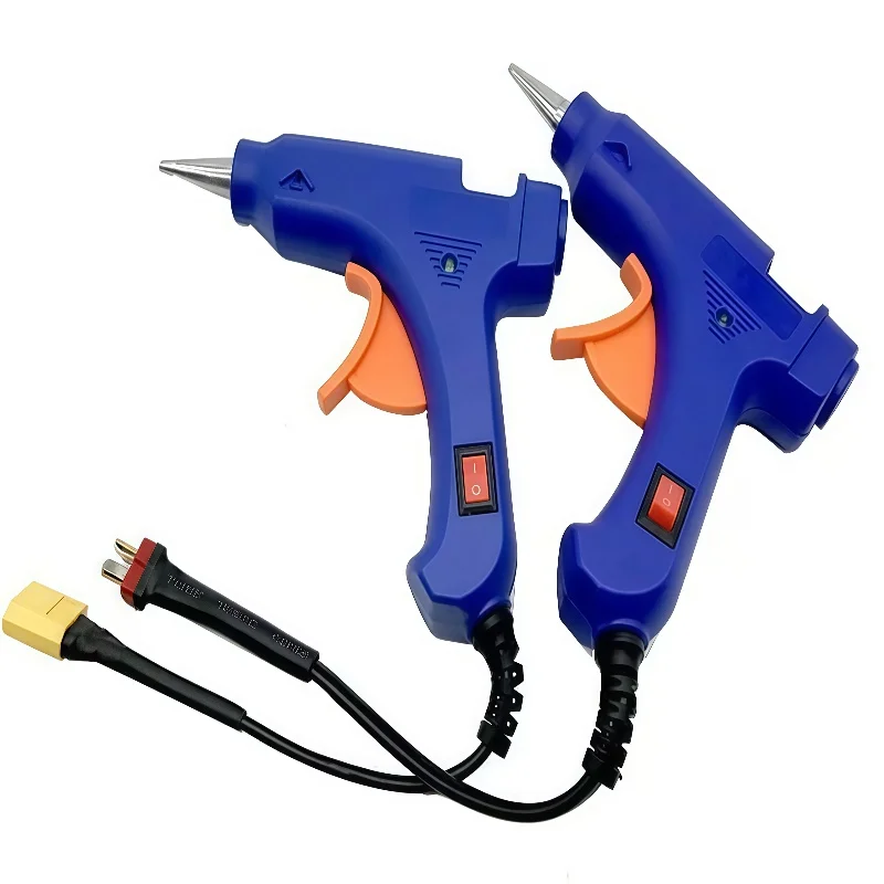 DIY Model outdoor glue gun hot melt glue gun 12V 20W portable model tool with T-plug XT60-plug 7mm glue stick assembly