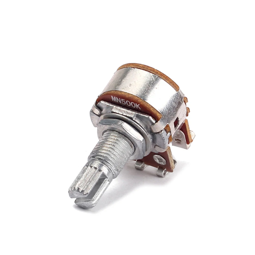 

Superior Dual Deck Mn500k Guitar Potentiometers Coarse Knurled Shaft Fits Most Control Knobs Long Lasting Audio Pots For Guitars