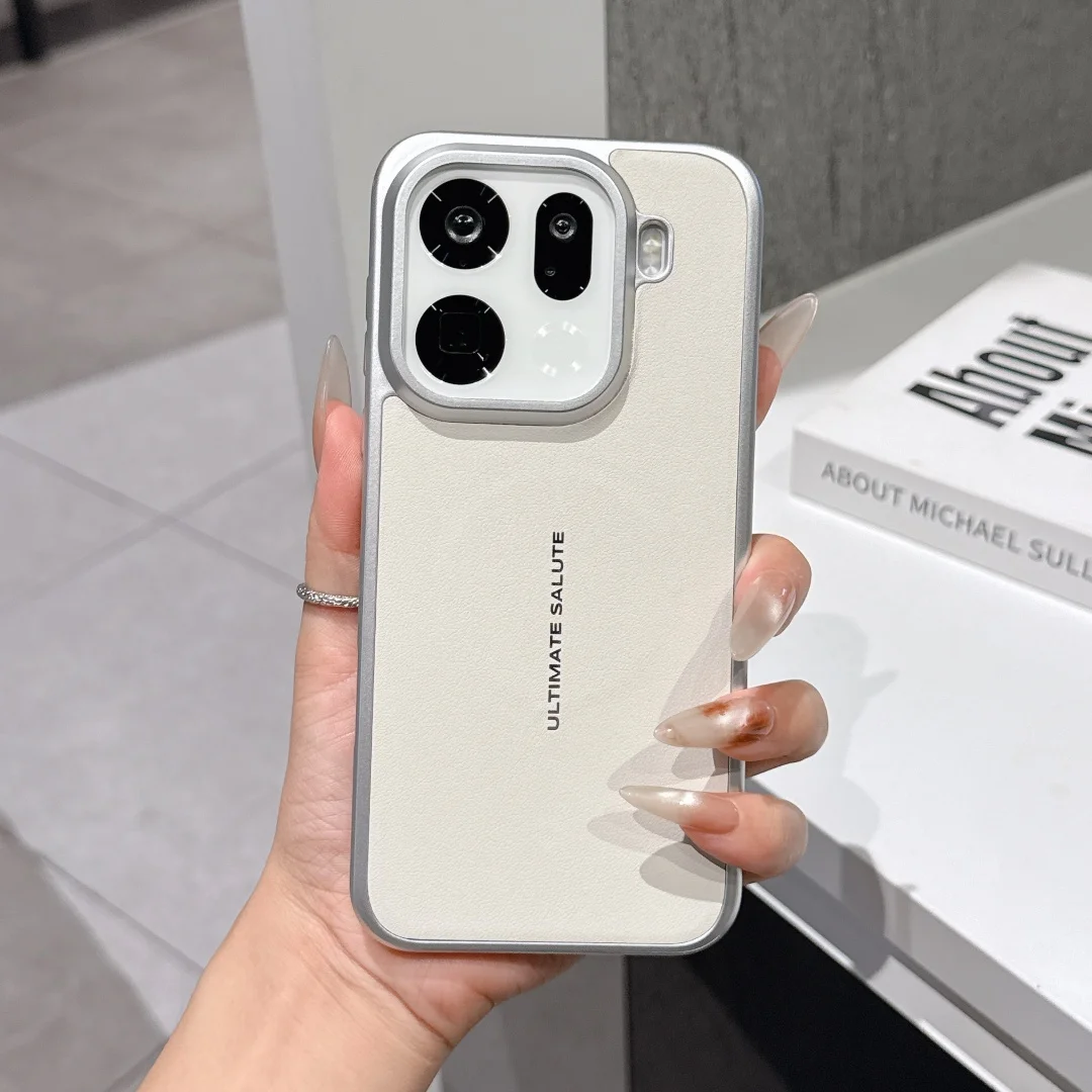 Plastic For OPPO Find X9 Pro Case Protection Ultimate Salute Letter Texture Protector Mobile Phone Case Cover