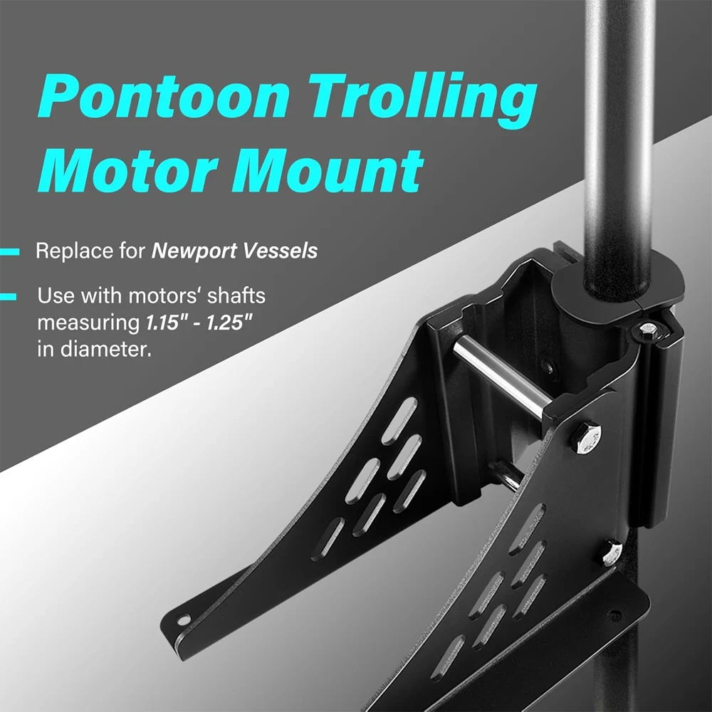 

Universal Trolling Motor Deck Mount Replacement for Newport Vessels Pontoon Motor Bracket for Shafts Between 1.15" - 1.25"