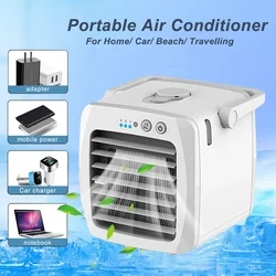 Aire acondicionado portátil para uso doméstico, minienfriador de aire para oficina, humidificador de ventilador de refrigeración de 3 velocidades