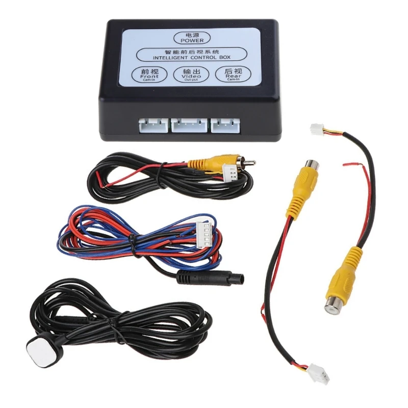 

Parking lot camera converter for CVBS and AHD, camera converter, front and rear view video 2-channel control box
