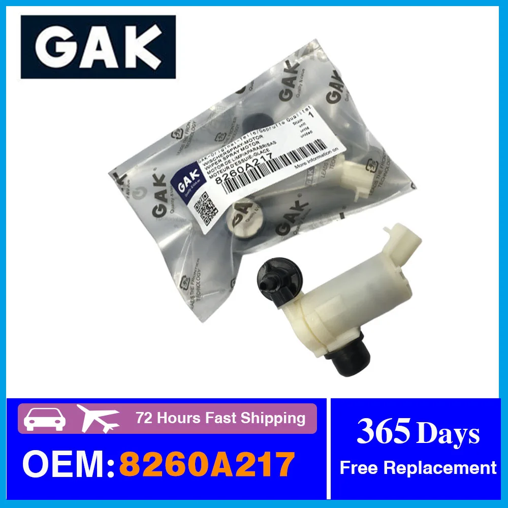 

GAK Brand High Quality For Mitsubishi ASX Outlander/Outlander PHEV Windshield Washer Motor OEM 8260A217