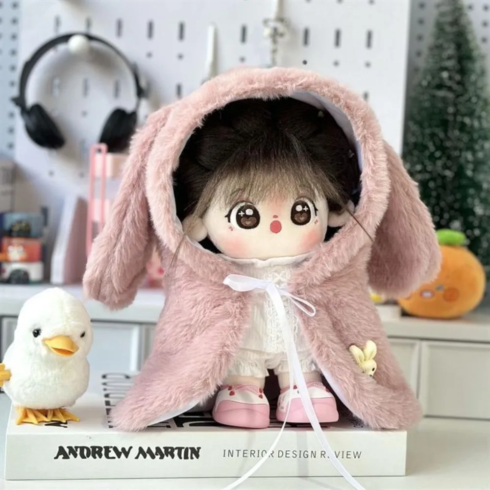 

Rabbit Cotton Doll Clothes Plush Cloak Kawaii 20cm Cotton Doll's Clothes Outfit Mini No Attribute Doll Clothes 20cm Cotton Doll