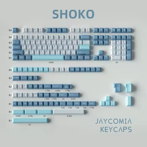GMK SHOKO Keycaps 173 keys/set Double Shot Cherry Profile PBT Keycaps Custom DIY for Mechanical Keyboard GMK67 Fizz K617