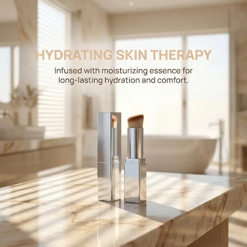 Ivory White Two-In-One Color-Changing Foundation Stick, Light And Thin Texture, Moisturizing, Matte