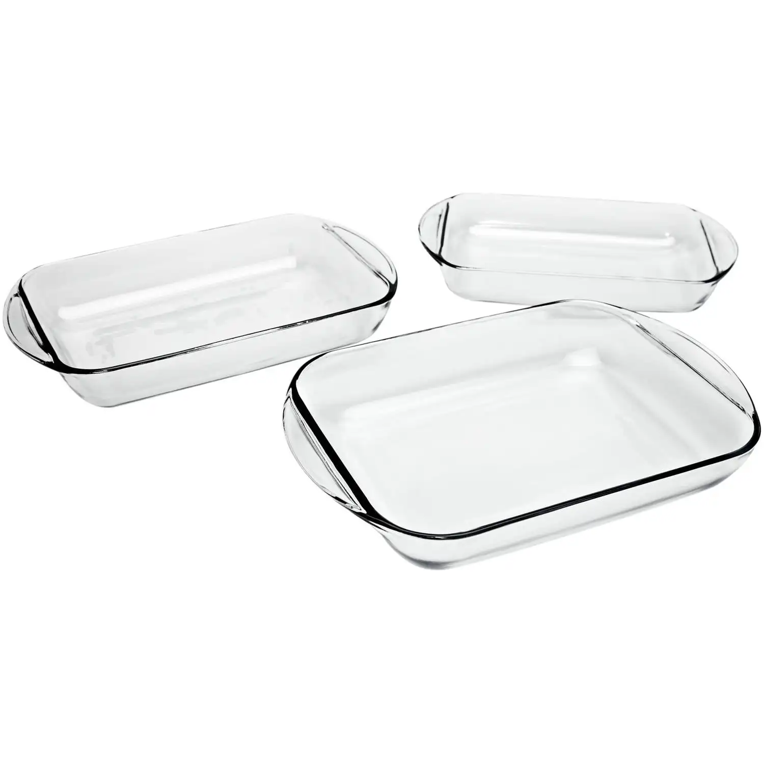 

Glass Baking Dish Set, 3 Piece Glass Bakeware Set