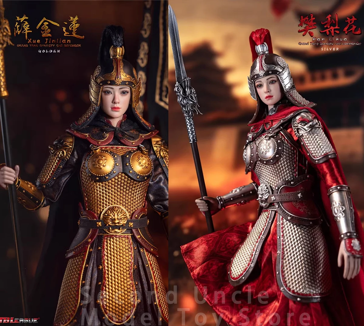 

TBLeague PL2023-213 PL2023-214 1/6 Fan Lihua Women Soldier Xuejinlian Tang Dynasty Female Generals Action Figure Model Toy