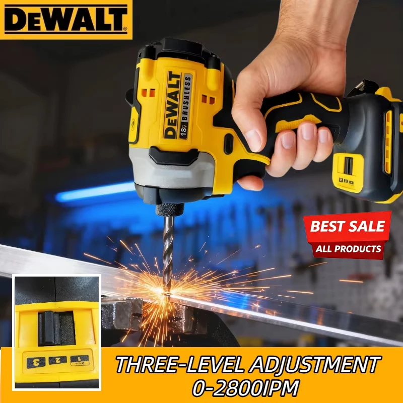 DEWALT Brushless Cordless Compact Drill,DCF860 Premium Impact Driver, 282NM for 18/20V bettery Power Tools ,Without Battery
