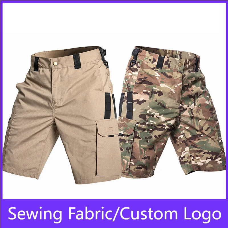 

Men's Tactical Camouflage Cargo Shorts Multi-Pocket Quick Dry Water Resistant Summer Outdoor Hiking Camping Work Casual Shorts