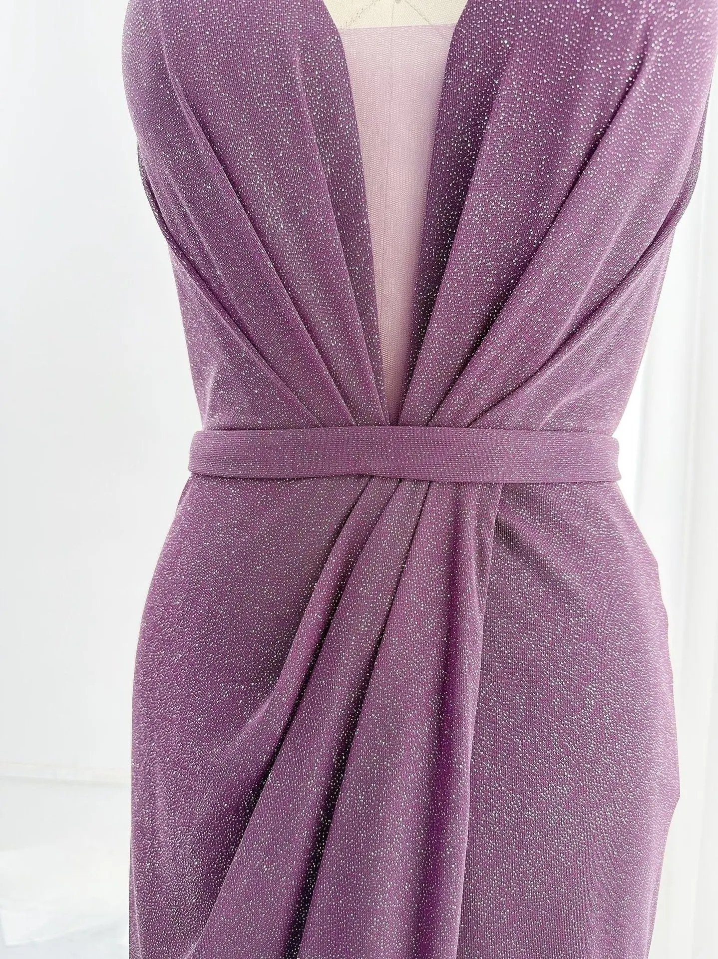 Purple -Sexy Camisole Tube Top Flash Beta Better Tibetan Slim Tail Tail Evening Dress M2015