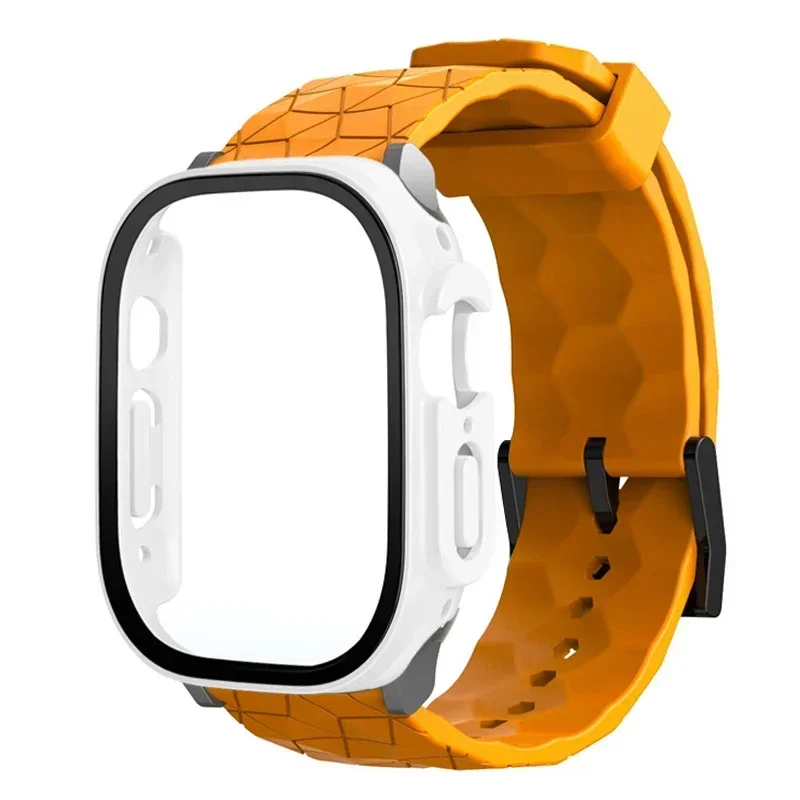Uhrengehäuse + Armband für Apple Watch ULTRA 2 3 49mm 45mm 44mm 41mm 40mm Fußballmuster Correa Armband iWatch 4/5/6/SE/7/8/9 Hüllen – Detail 3