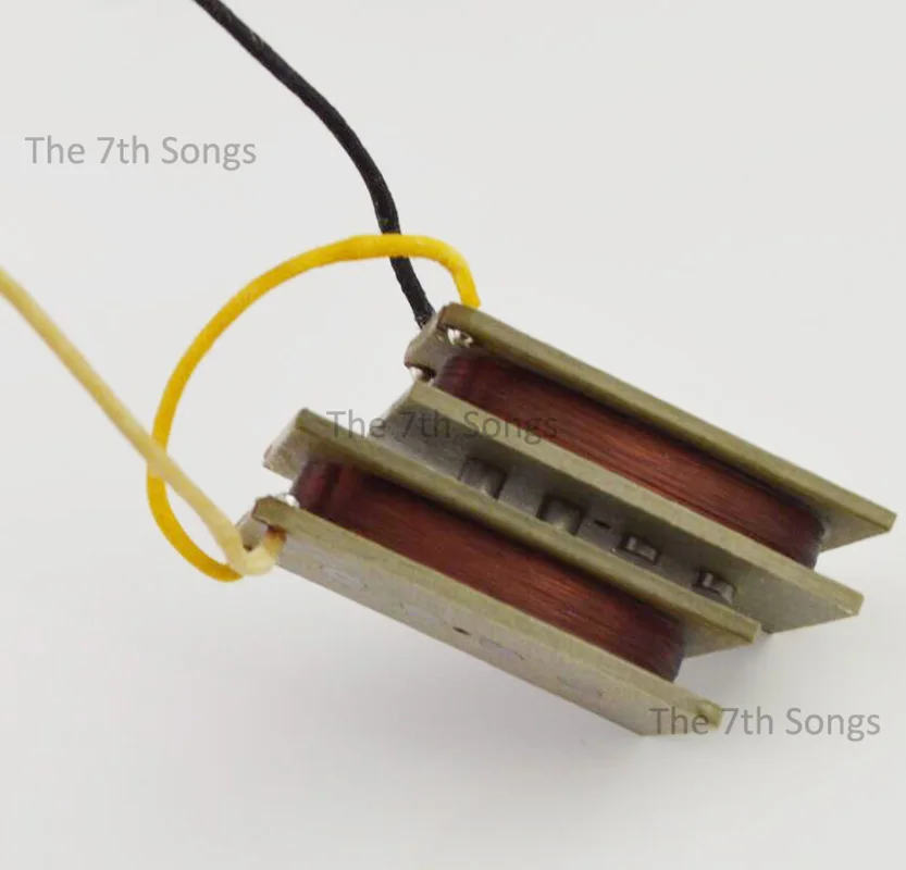 Vintage Style Single Coil 4 Strings PBass Plain Enamel wire Precision Pickup Grey Baseplate Alnico 5 10.8K Electric Bass Guitar
