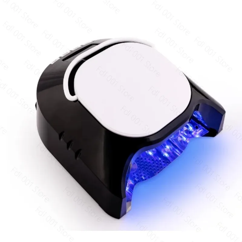 Advanced 86W LED UV Nail Lamp - Mirror-Finish Interior, Dual Light, Rechargeable Portable Design