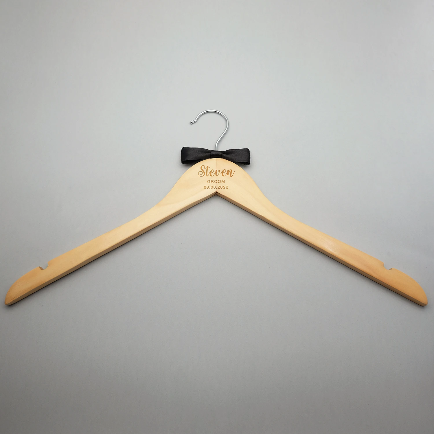 Personalized Wedding Hanger Custom Bridal Hanger Bridal Shower Gift Wedding Dress Hanger Wood Hanger Bridesmaid Groomsmen Hanger