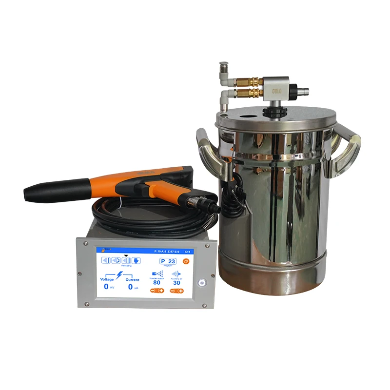 Pounds Hopper Protable Electrostatic Powder Coating Paint Machine for Small Jobs