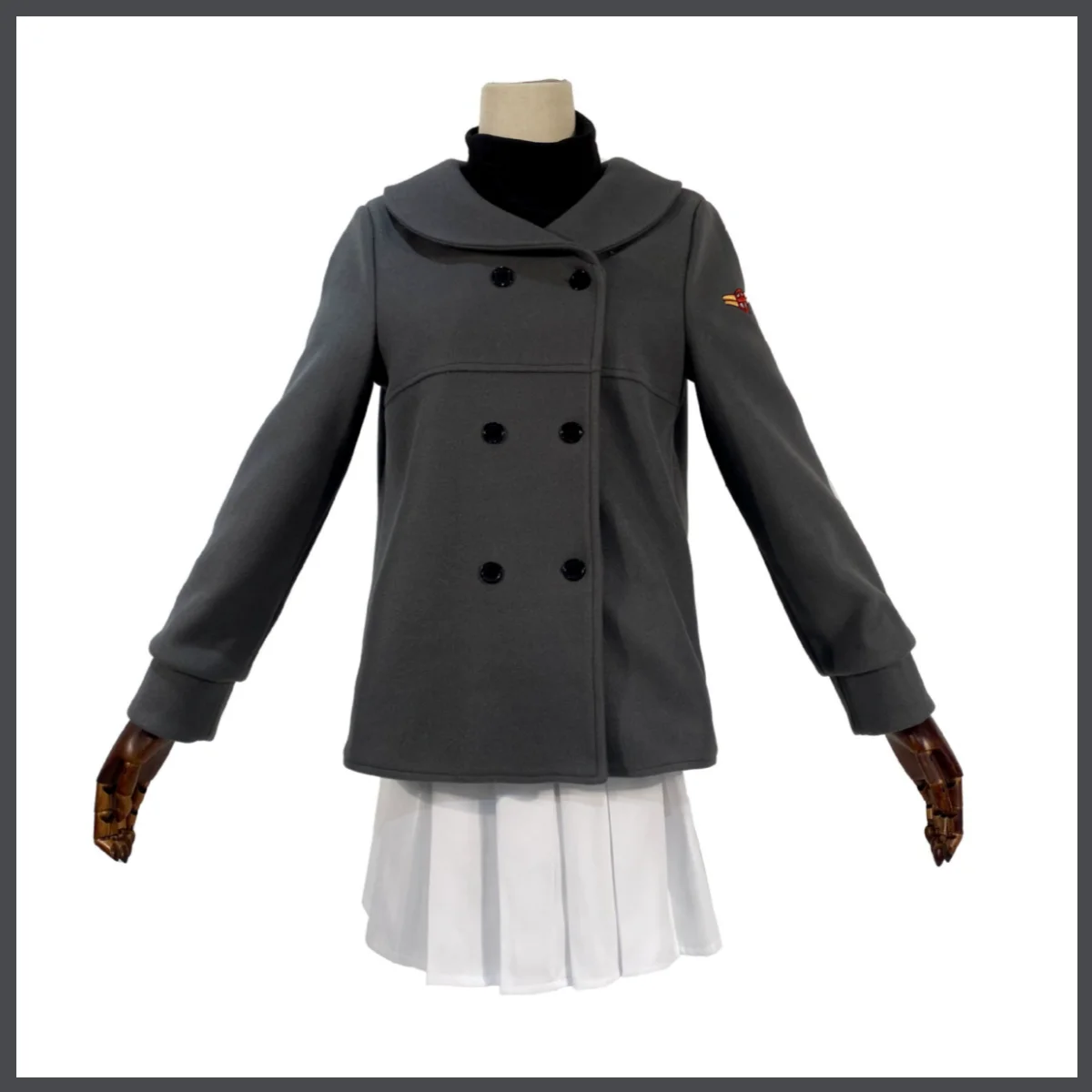 Anime Cardcaptor Sakura Kinomoto Sakura Cosplay Costume Winter School Uniform Overcoat Coat Wig Woman Kawaii Christmas Suit - view 2