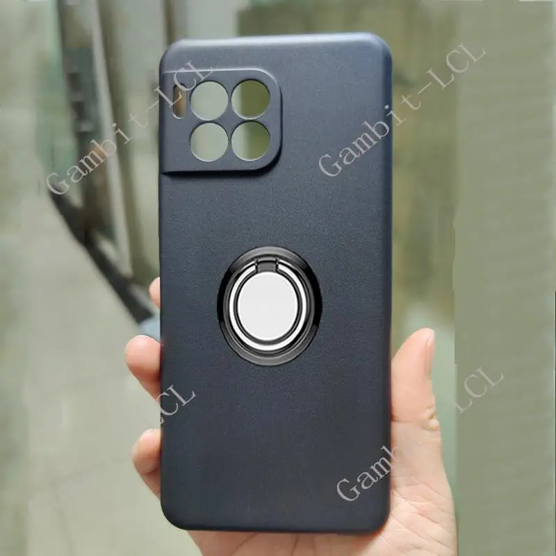 For T-Mobile REVVL 7 Pro T Phone 2 Pro 6.78" 2024 Back Ring Holder Bracket Phone Case Soft Silicone TPU Original Shockproof