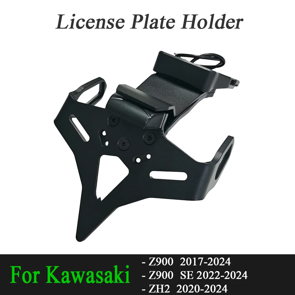 

Motorcycle License Plate Holder Rear Tail Tidy Fender Eliminator Kit Bracket For For Kawasaki ZH2 2020-2024 Z900 / SE 2017-2024