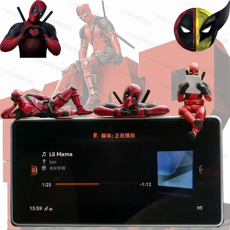 

Super-hero Deadpools Model Mini Doll Pendant Action Figures Car Interior Motorcycle Accessories A Friend's Birthday Present