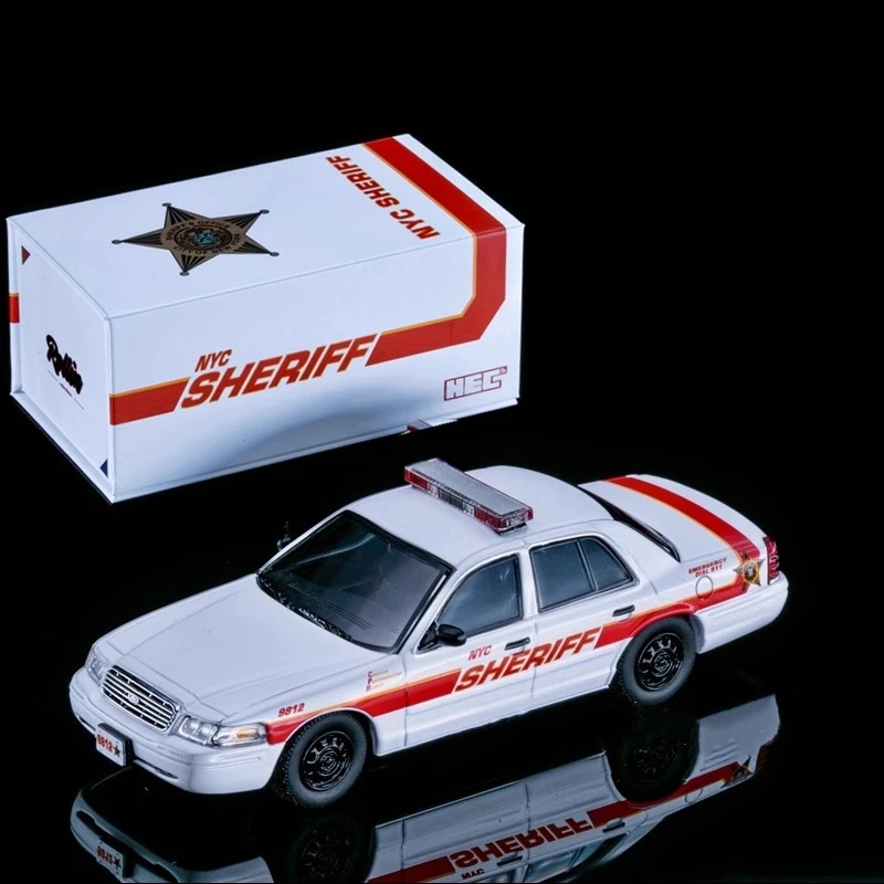

Rollin 1:64 Victoria Crown New York Sheriff Livery CV Alloy Car Model