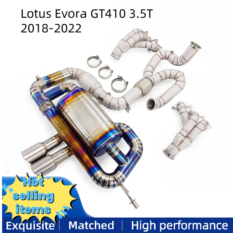 High performance exhaust manifold downpipe for Lotus Evora GT410 3.5T 2018-2022 Cat back exhaust system