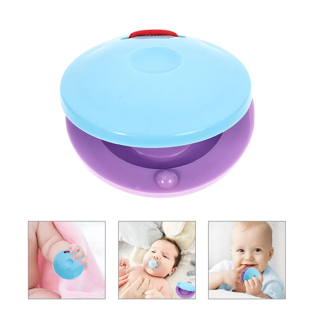 10 قطع من صنجات البلاستيك للأطفال أدوات قرع لعبة تعليمية ألغاز إصبع موسيقية صغيرة ملونة