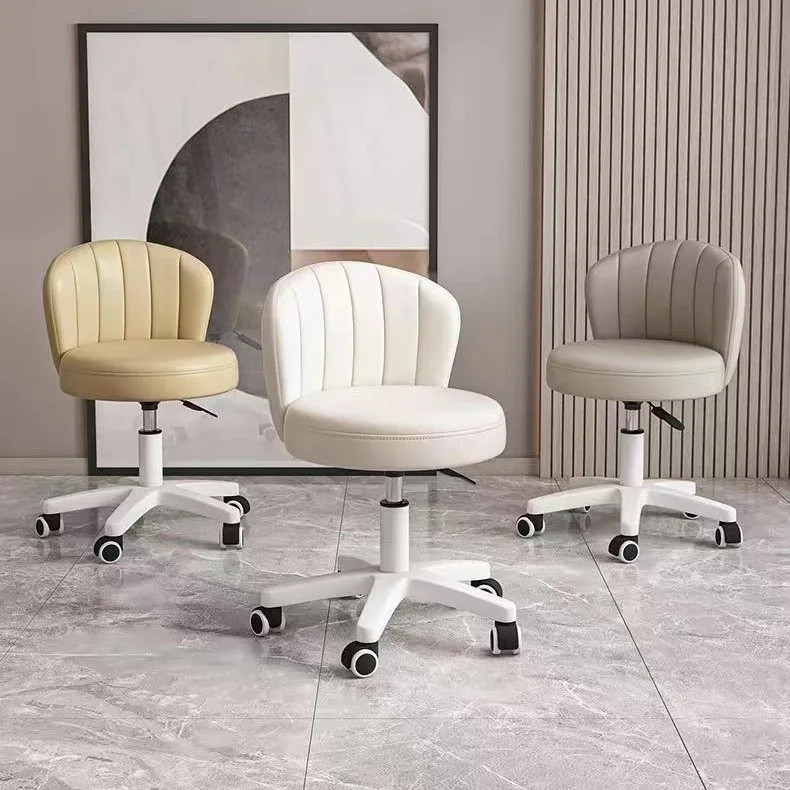 

Cable Lifting Small Stool - Home Shoe-Changing Stool - Hairdressing Special Lazy Round Chair - Backrest Chair