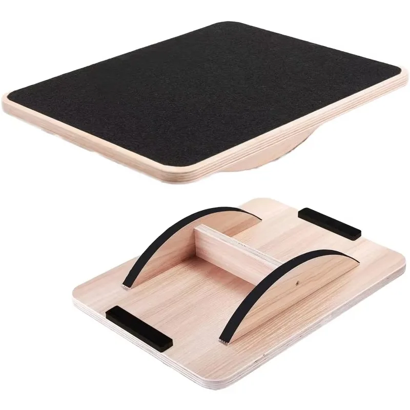 Professional Wobble Wooden Balance Training Board Rocker for Standing Desk