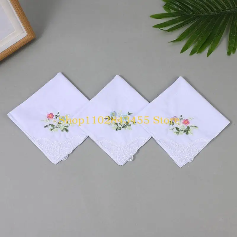 49MC 28x28CM Asciugamano fazzoletto da ricamo per bandane quadrate per adulti Asciugamano tascabile multiuso da uomo Asciugatura