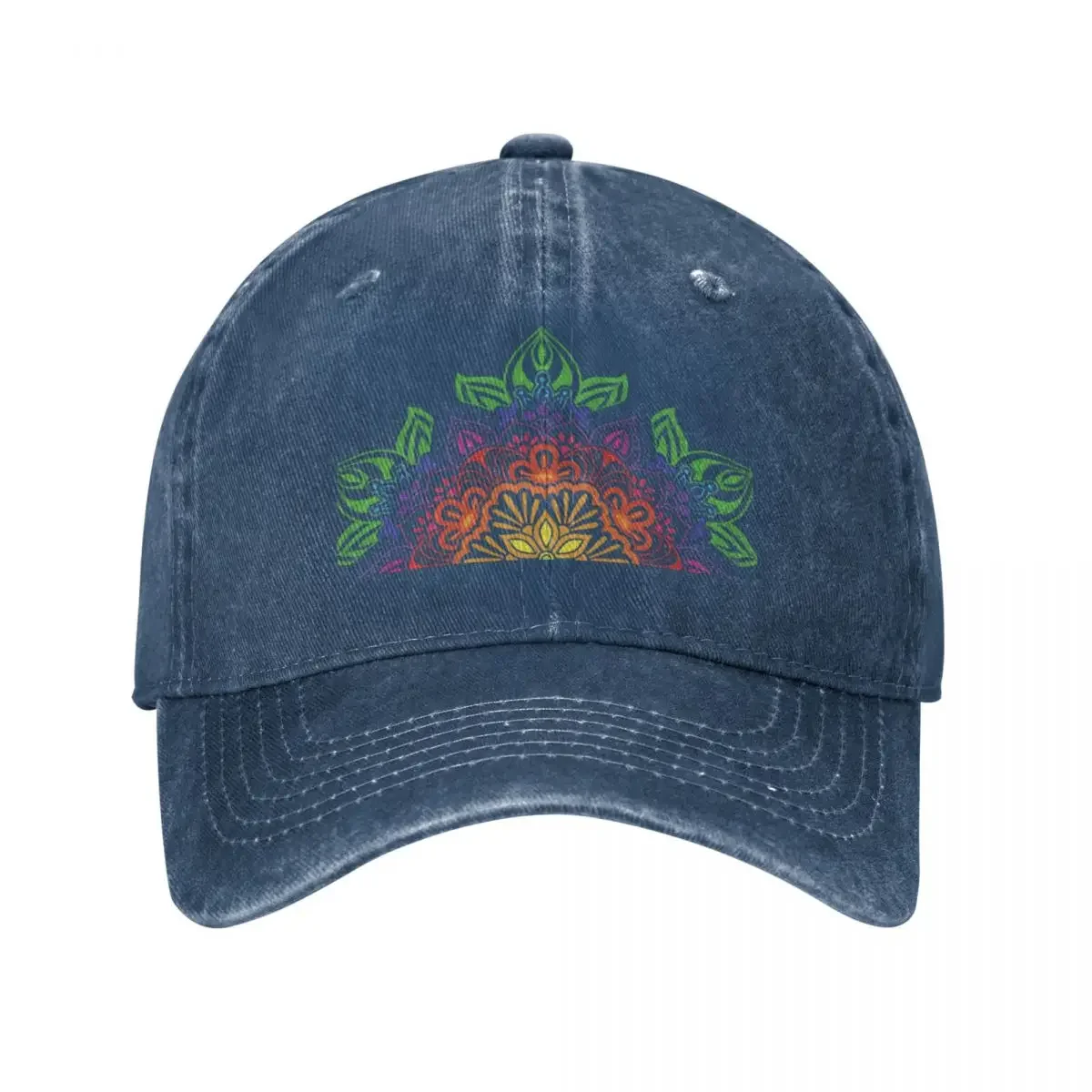 Floral mandala Cowboy Hat Mountaineering Cap Woman Men'S