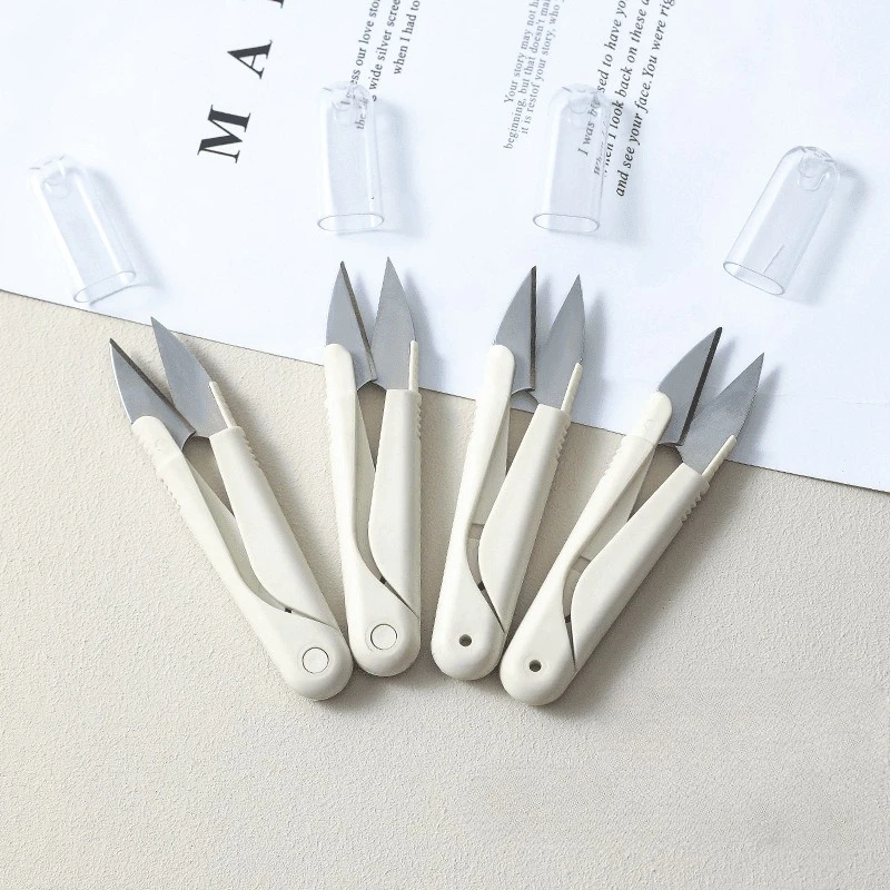 U-Shaped Thread Snips Scissors Spring Action Yarn Cutter for Sewing Cross Stitch Embroidery Thread Trimmer Small Tailor Stitch