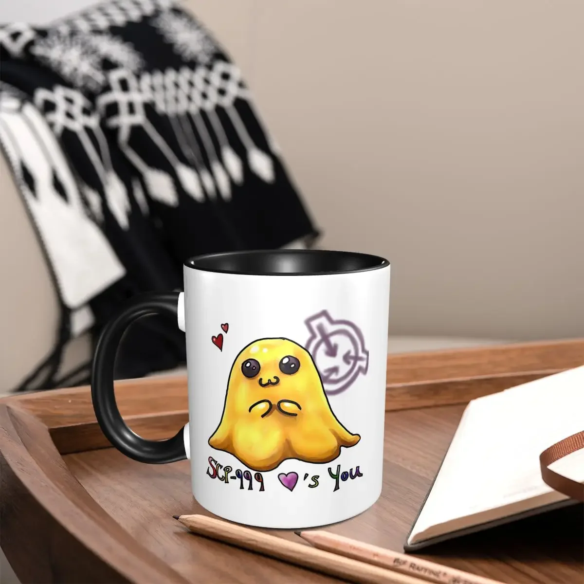 Taza de Cerámica Divertida SCP 999 Tickle Monster, Taza de Café, Té, Leche, Regalo para Amigos