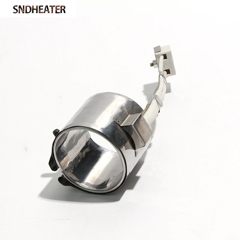 SNDHEATER 70x45-60 мм пластиковое нагревательное кольцо экструдера 300 Вт-400 Вт 110 В/220 В/380 В сменные ремни из нержавеющей стали нагревательной ленты 1 шт.