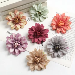 Rose Blossom Artificial Silk Big Head Flower Room Kitchen Decoration Living Wedding Party Garden Decor DIY Wreath Accessories