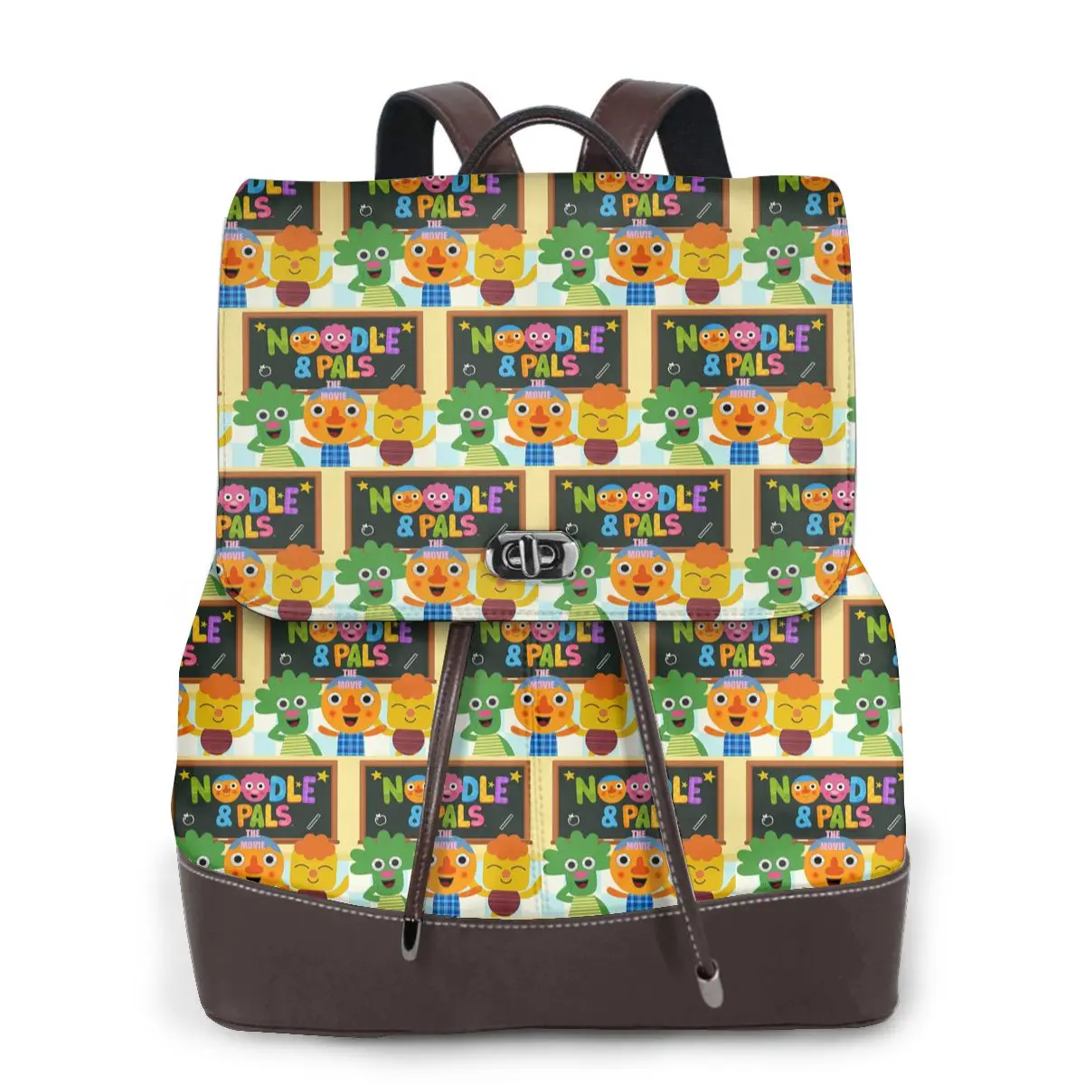 

Noodle And Pals Micro Super Simple Cool Bookbag School Student Bags Hiking Travel Daypack for Women Fashion Derma Backpack