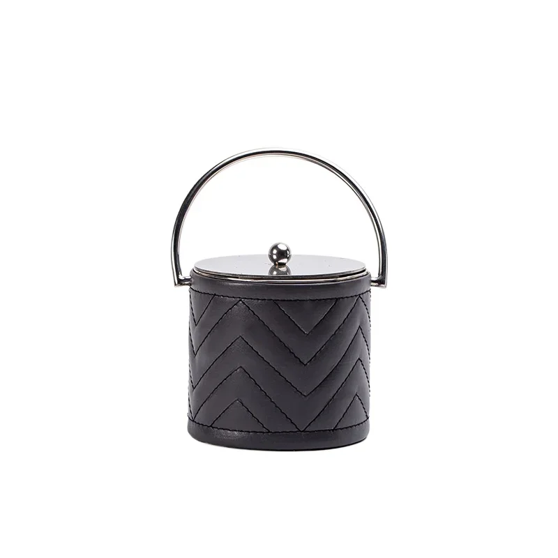 

Modern simple black sticky geometric stainless steel storage tank model room restaurant kitchen