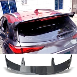 Trunk Spoiler For Hyundai Kona 2017-2020 Type TE Carbon Surface Car Rear Trunk Wing ABS material Refit Accessories Spoiler