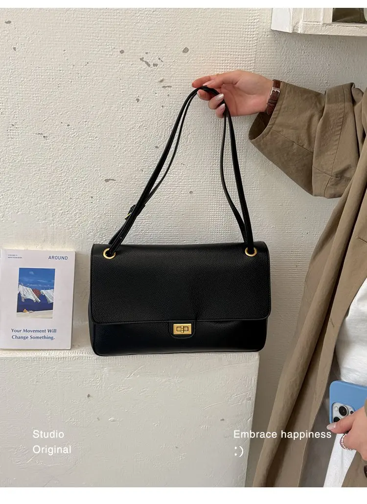 Bolso tipo cubo para mujer, diseño vertical de un solo asa, tapa abatible ancha, diseño sencillo y elegante, adecuado para adultos de 20 a 60 años.
