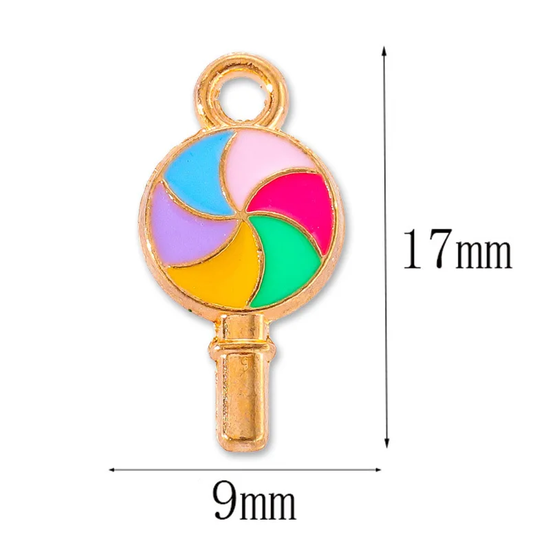 20 pcs/lot Fashion Toy Windmill Alloy Enamel Pendant Accessories Charms for Women, Earrings/Necklace Handmade DIY Jewelry