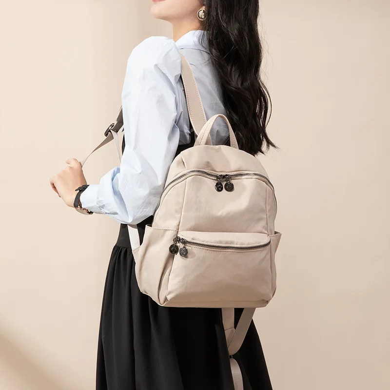 

Женский рюкзак YIFAN, новый стиль, женская сумка через плечо, легкий качественный нейлоновый рюкзак, ручной повседневный кошелек среднего размера