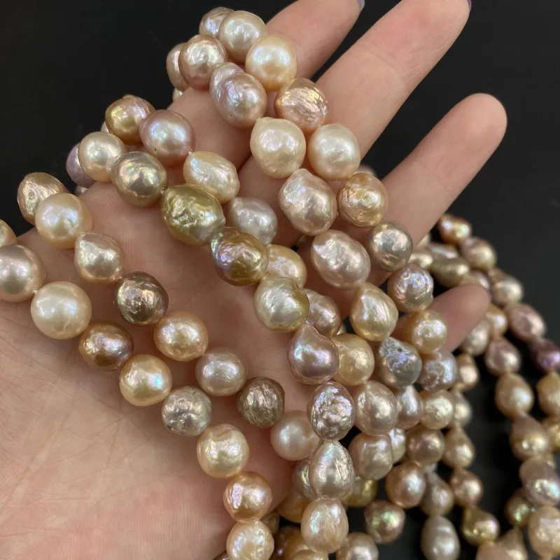 Natural Shaped Pearls 10x17mm Pearl Bead DIY Jewelry Accessories Sterling Silver 925